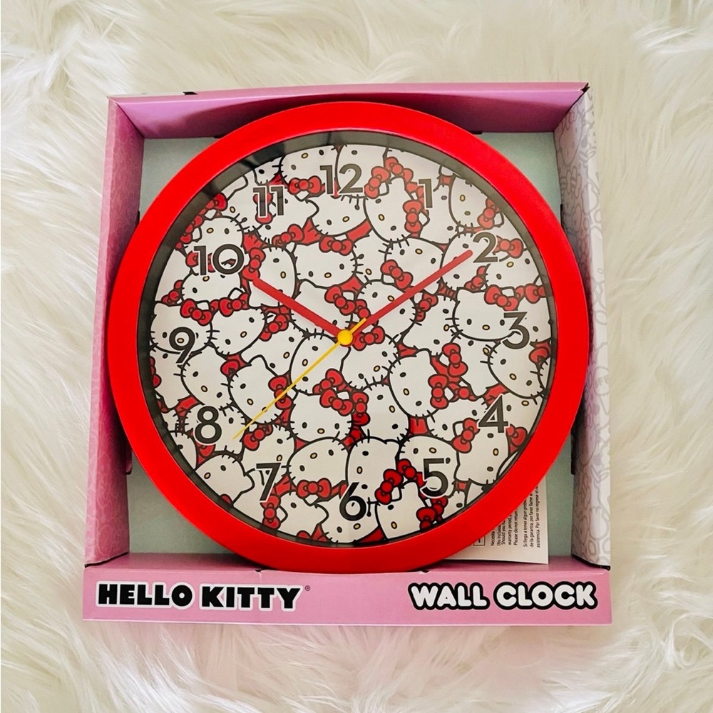 Sanrio Hello Kitty All Over Print Character Wall Clock